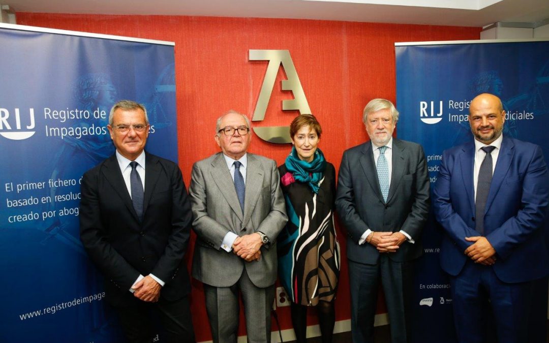 Presentacion RIJ - Rafael Bonmati, Eduardo Serra, Victoria Benito, Juan María Sainz y Enrique Zarza
